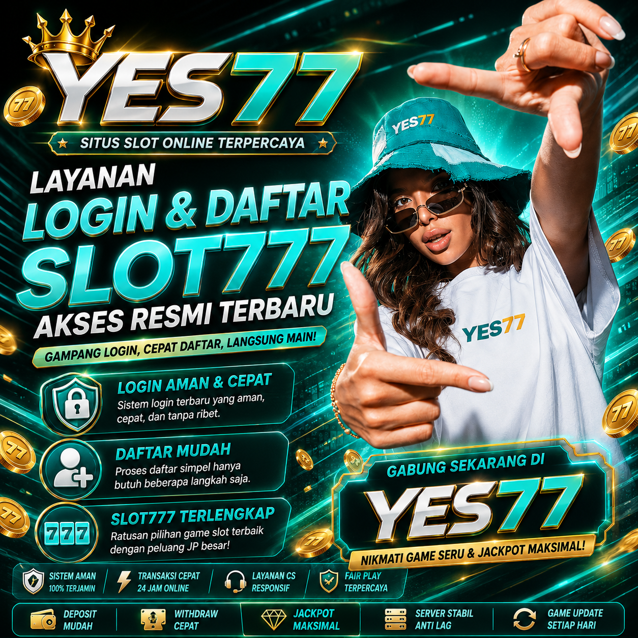 YES77 Layanan Login & Daftar Slot777 Akses Resmi Terbaru